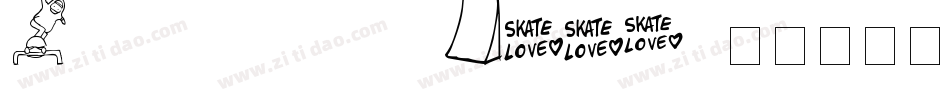 Skatelove (tour 2009)字体转换